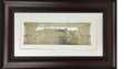Im Eshkachech Gold Art #56 Frame #31 Size 25 X 15 White Background - LEHADAR