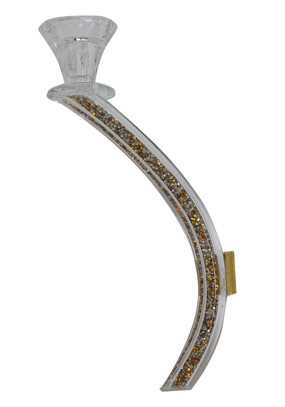 FLOWER CANDELABRA ARM- GOLD - LEHADAR