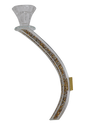 FLOWER CANDELABRA ARM- GOLD - LEHADAR