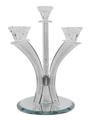 Crystal Candelabra Silver Filling - 5 Branch - LEHADAR