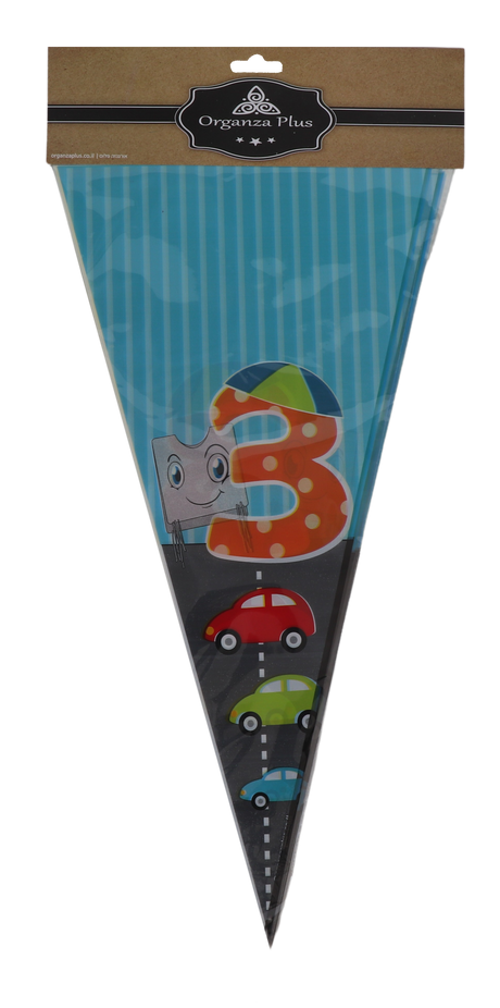 25 Upsherin Triangle Cellophane Bags - LEHADAR