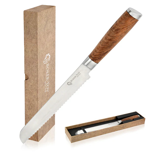 Bread Knife with Sandalwood Handle - LEHADAR