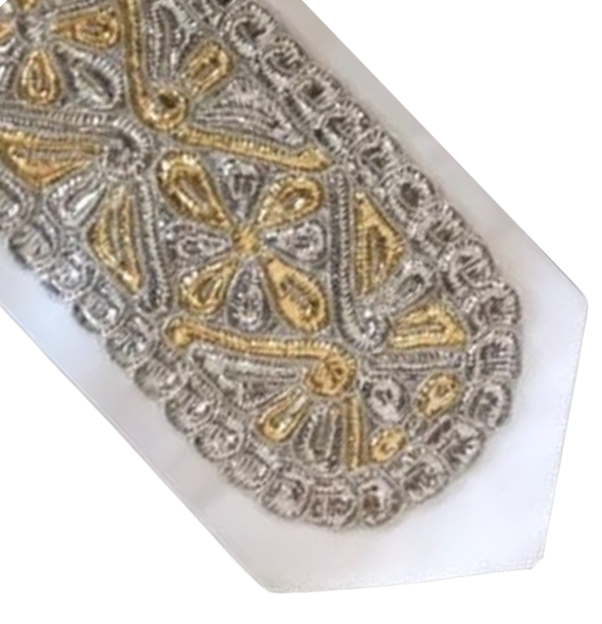 Silver & Gold Atarah Flower Design 5.5"