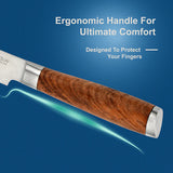 Bread Knife with Sandalwood Handle - LEHADAR