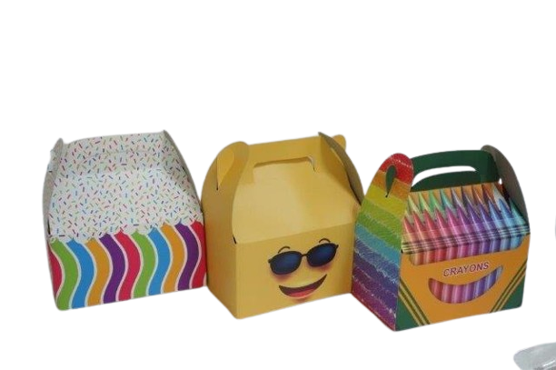 Folding Box with handles 6x4x7" - 5 pcs - LEHADAR
