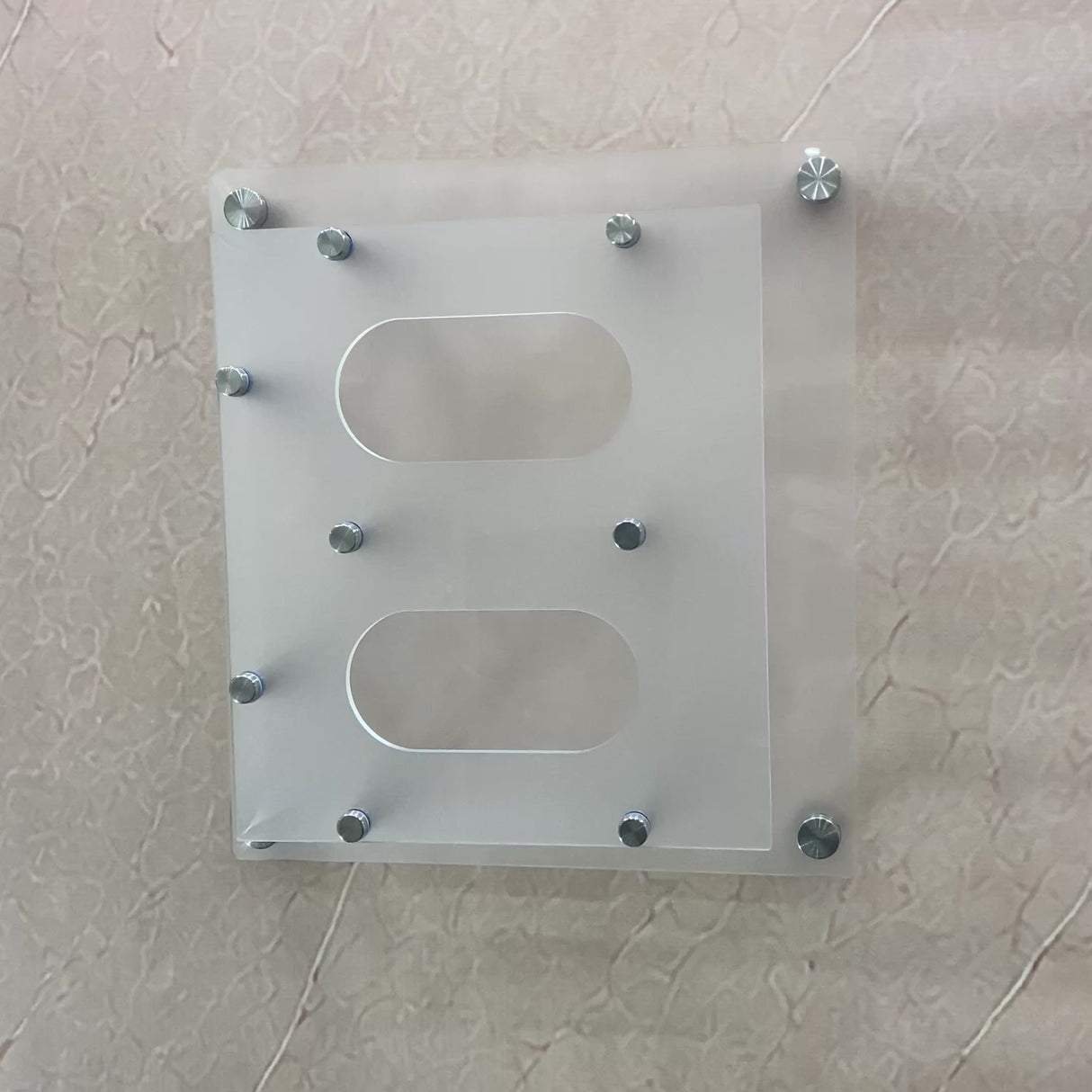 Double Wall-Mounted Tissue Box Holder