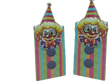 Colorful Striped Craft Bag with Clown Closure - LEHADAR