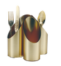 Acrylic stand for cutlery gold - LEHADAR