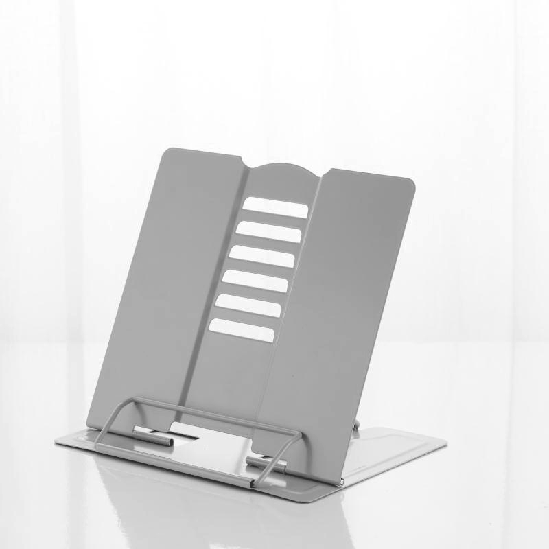 Mini Metal Book Stand Silver 8.25 x7.5"