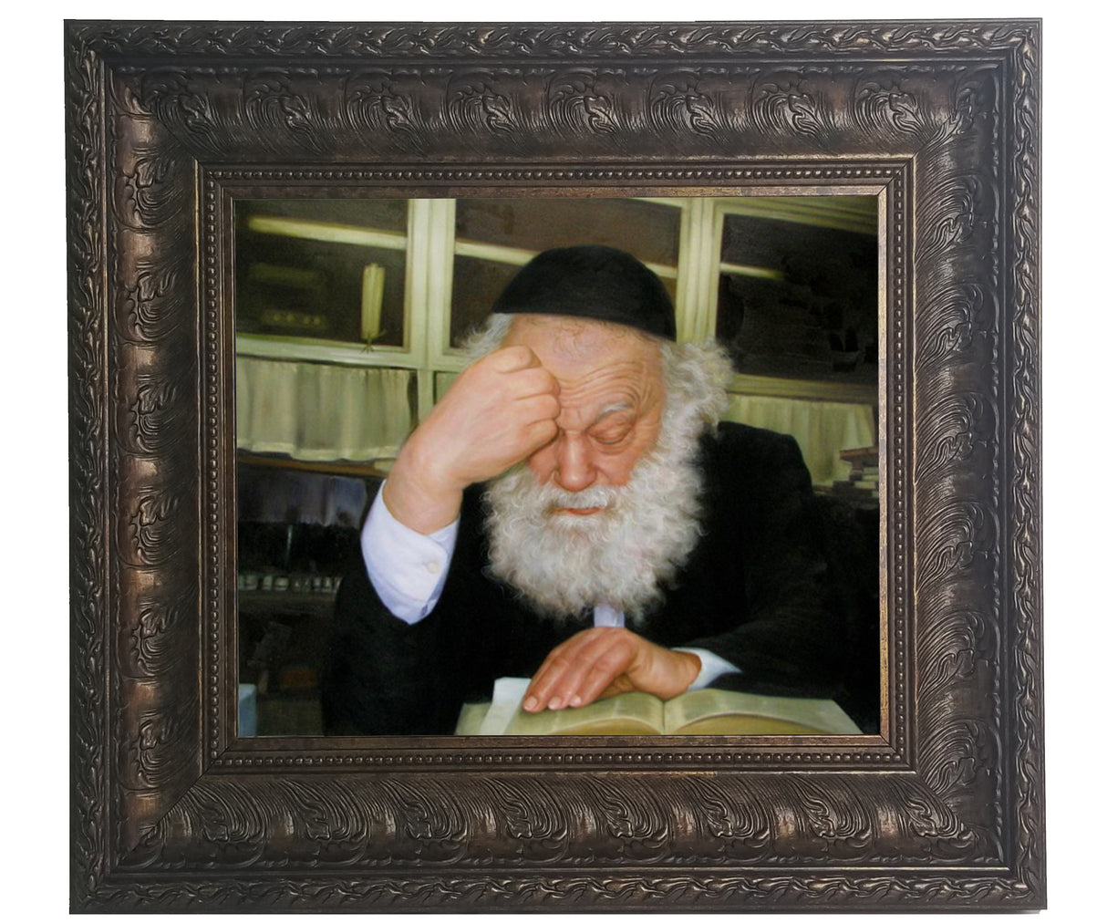 Rabbi Shmuel Birnbaum Learning framed picture, size: 11*14