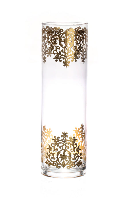 Crystal gold décor vase - LEHADAR