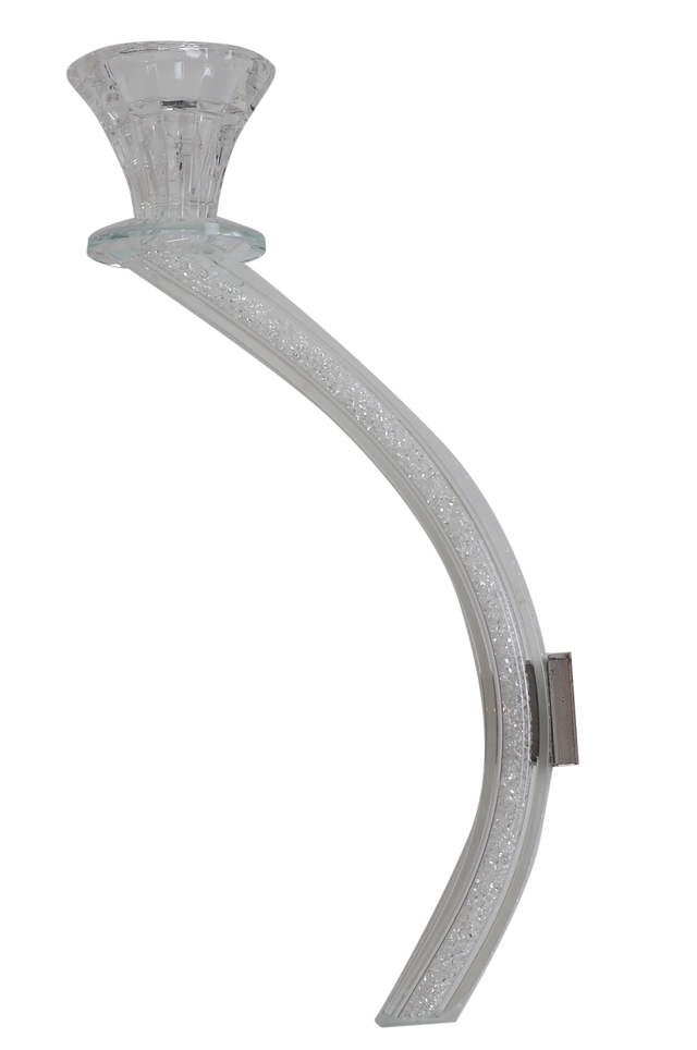 FLOWER CANDELABRA ARM- CLEAR - LEHADAR