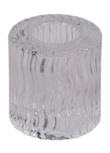 Wavy Crystal Candlestick 2" - LEHADAR