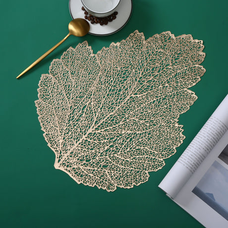Placemat Leaf Gold s/6 - LEHADAR