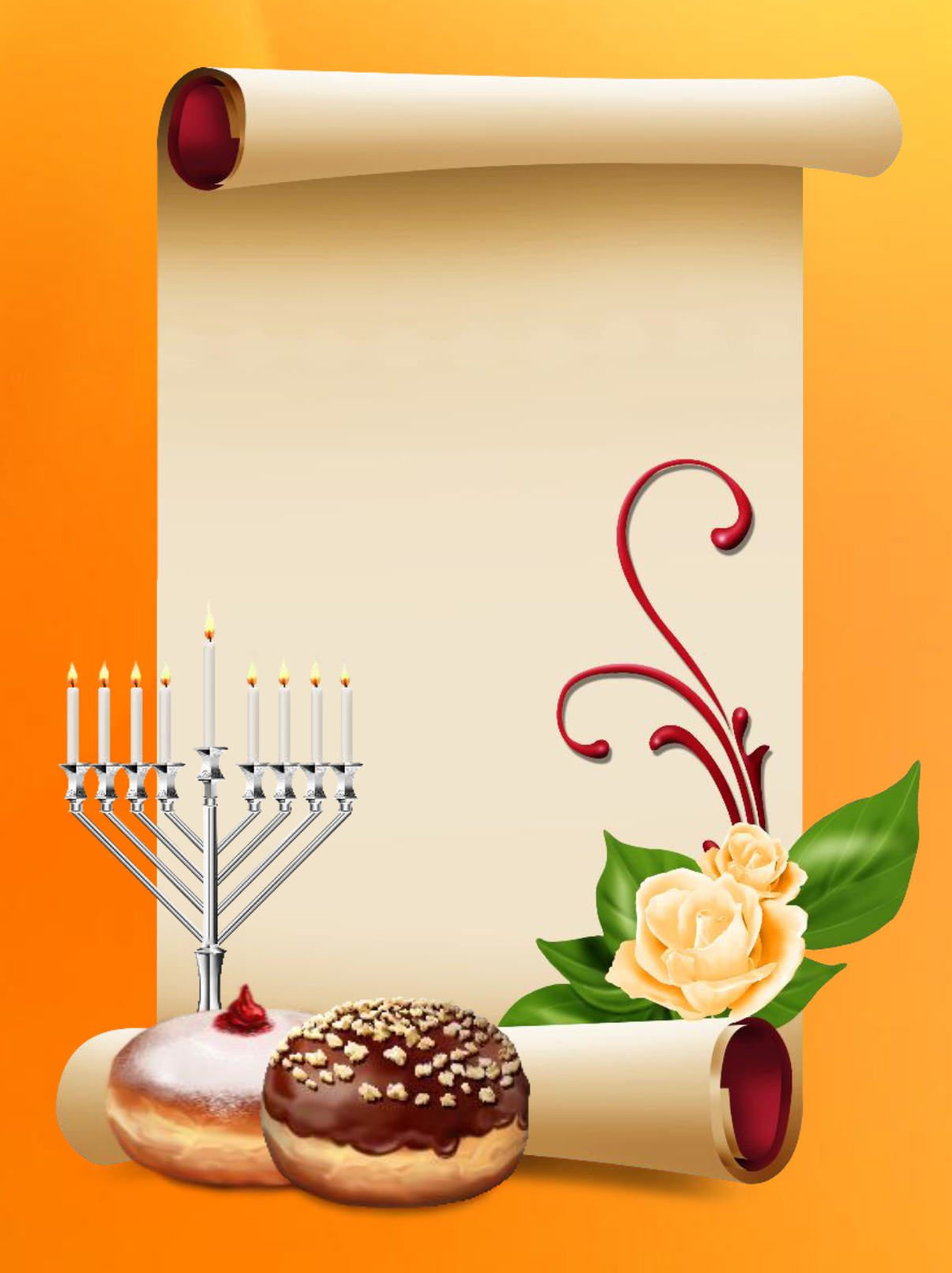 10 Chanuka Cards - LEHADAR