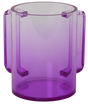Acrylic Washing Cup Purple #8 - LEHADAR