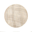 Plaid Leather Look Laser cut Placemats 15" (12pcs) - LEHADAR