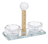 Crystal Salt Holder - Filling 5.5" - LEHADAR