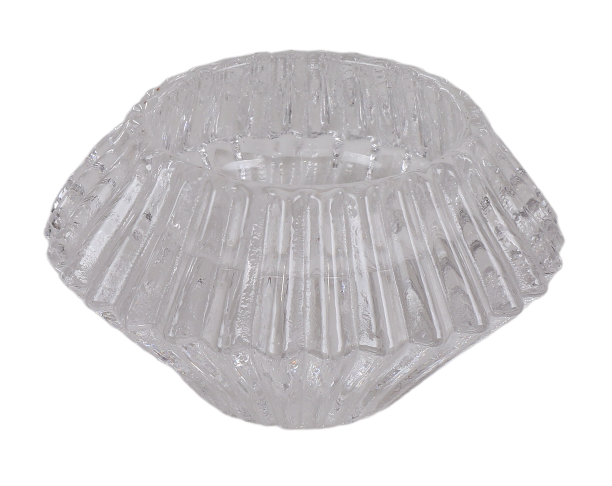 Clear 2 Sided Tealight & Candlestick - 2"x3" - LEHADAR