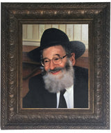 Rav Meir Hershkowitz Framed Picture-Painting in Brown Frame Size 11x14"