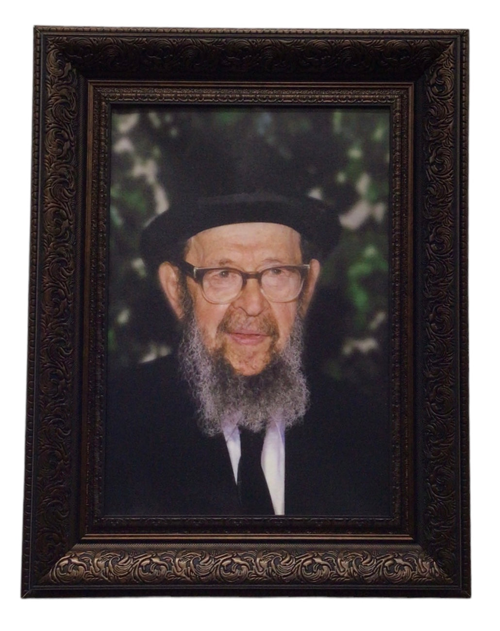 Painting of R' Avigdor Miller, Size 14x20, Brown Frame