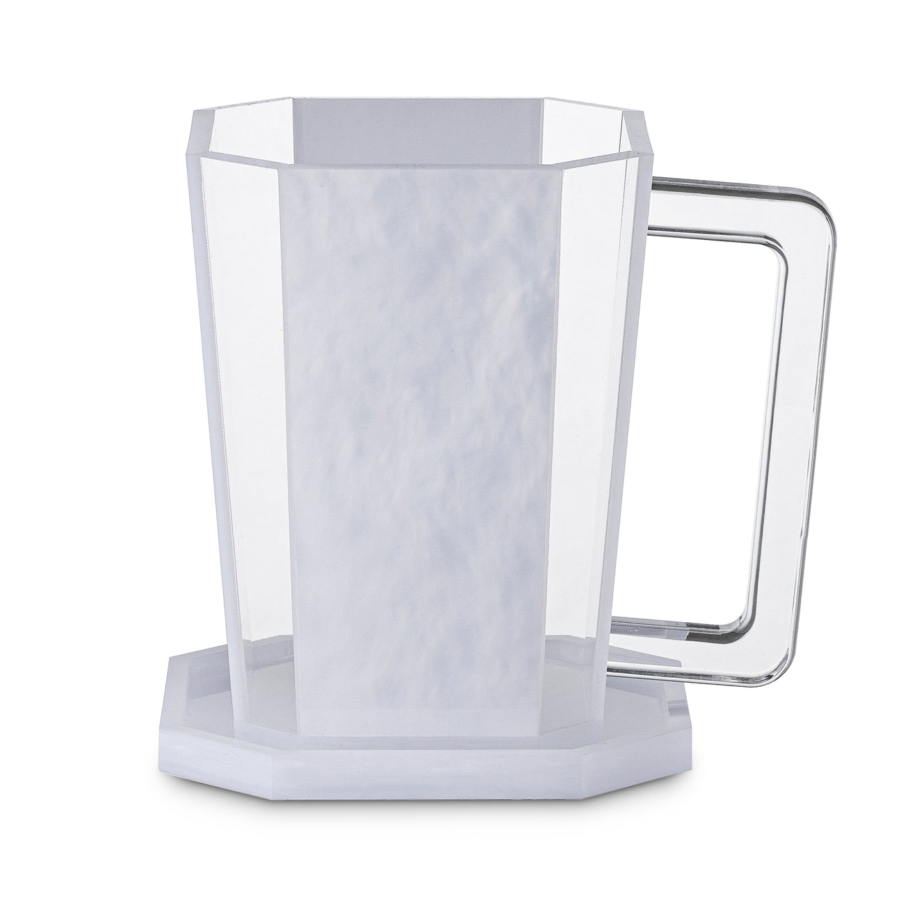 Acrylic Frosted Washcup and Tray - LEHADAR