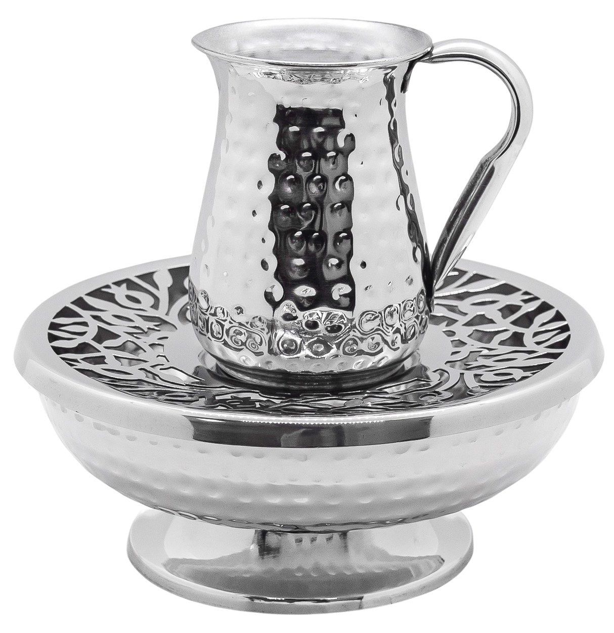 Mayim Achronim Stainless Steel Hammered Laser Cut - LEHADAR