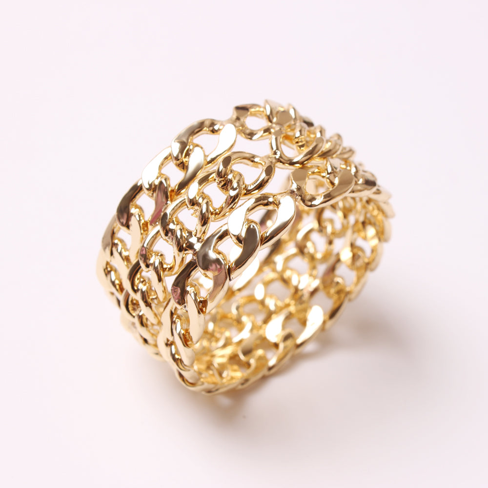 Gold chain Napkin Rings Set of 4 - LEHADAR